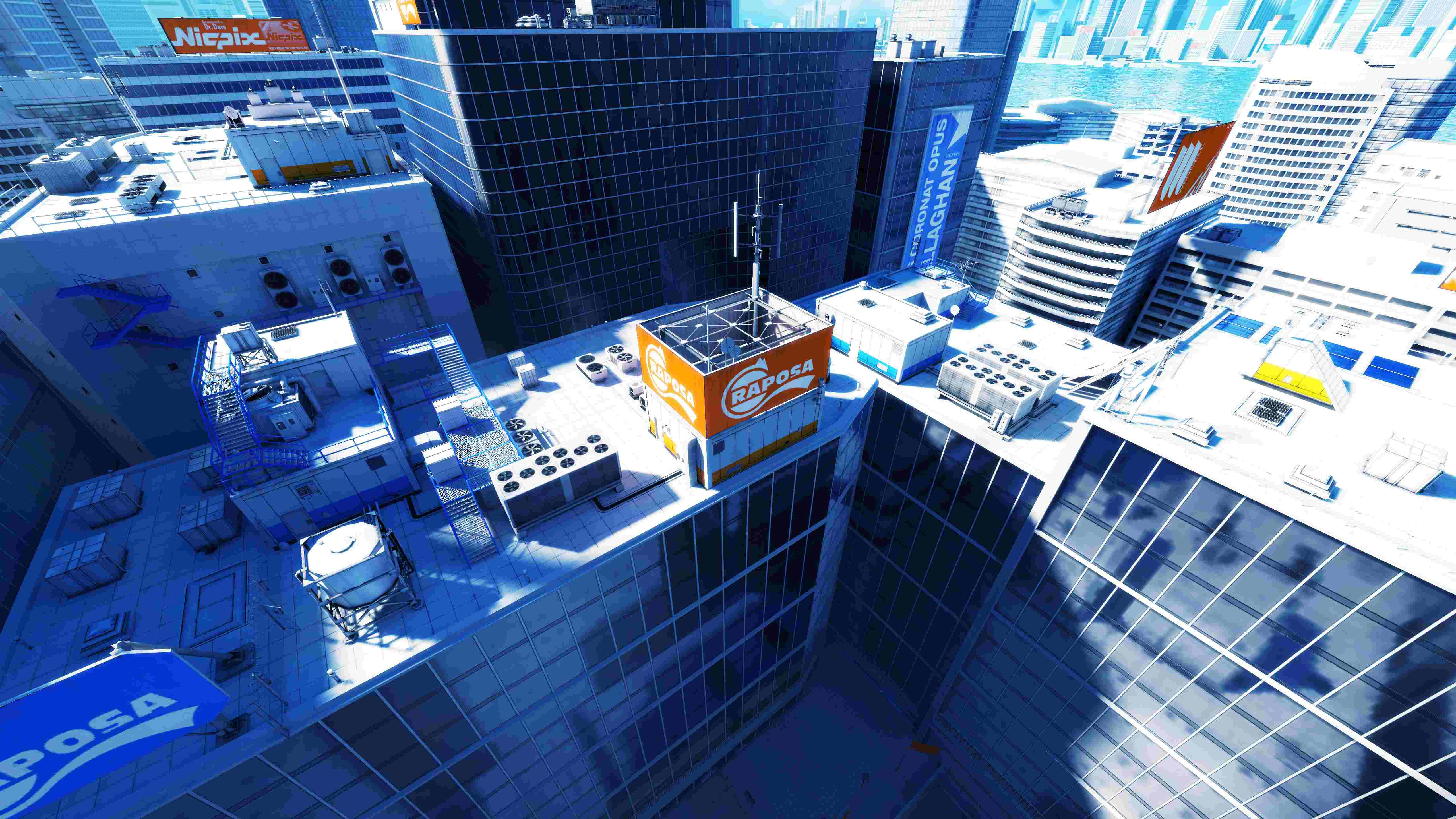 Picture taken overlooking the city of Mirror's Edge.